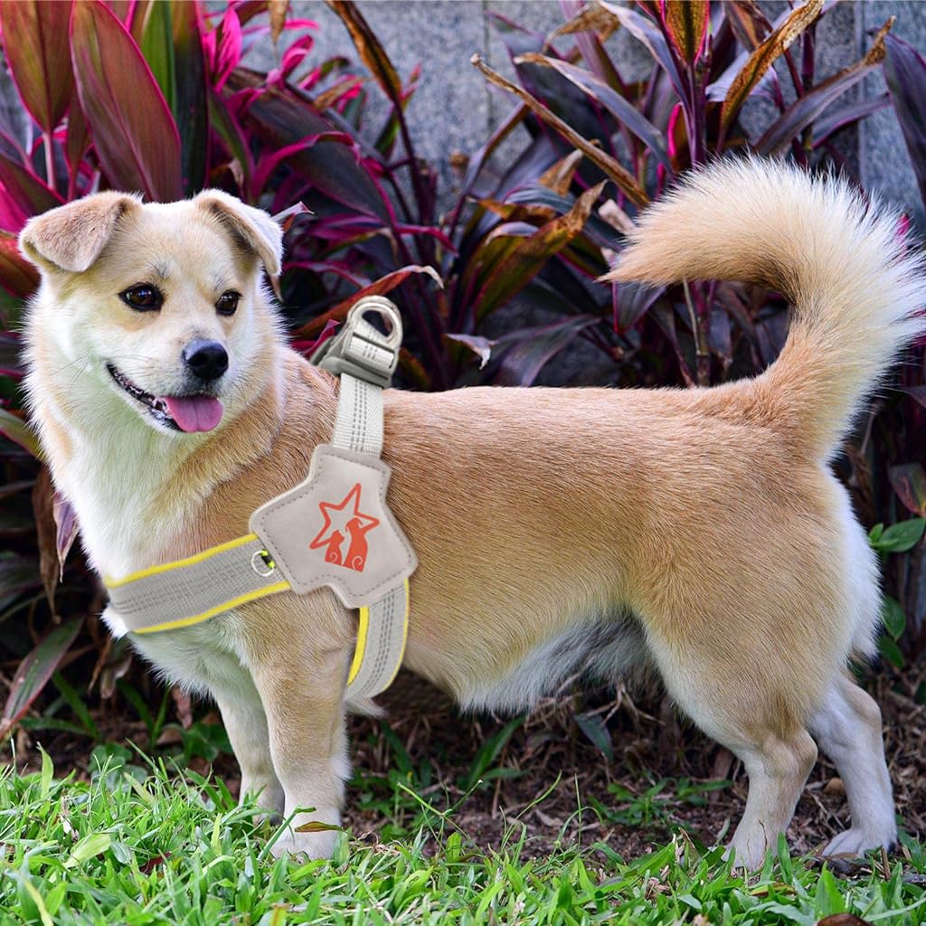 Qpets Large Dog Harness, Adjustable Outdoor Pet Vest Harness, Dog Harness with Safety Reflective Strap & Fashionable Double D-Rings, Easy to Control for Large Dogs (Without Leash, Size L) Qpets Large Dog Harness, Adjustable Outdoor Pet Vest Harness, Dog Harness with Safety Reflective Strap & Fashionable Double D-Rings, Easy to Control for Large Dogs (Without Leash, Size L)